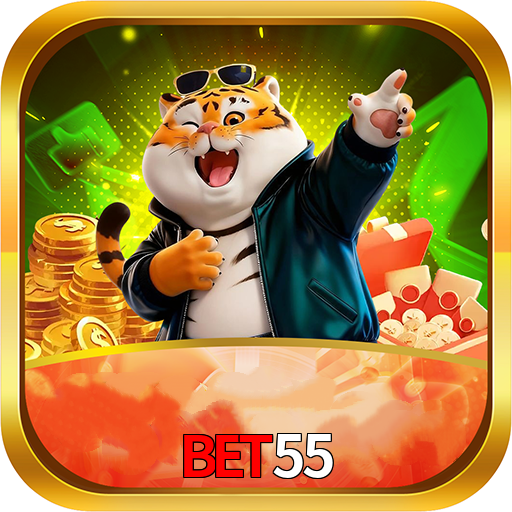 Imagem promocional da BET55 mostrando a plataforma e suas vantagens